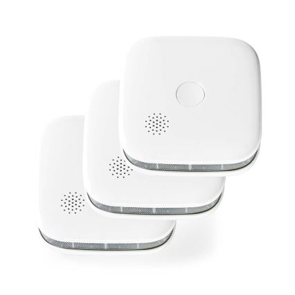 CONJUNTO 3x Detetores de fumo SmartLife 3V/1xCR123A Wi-Fi Tuya