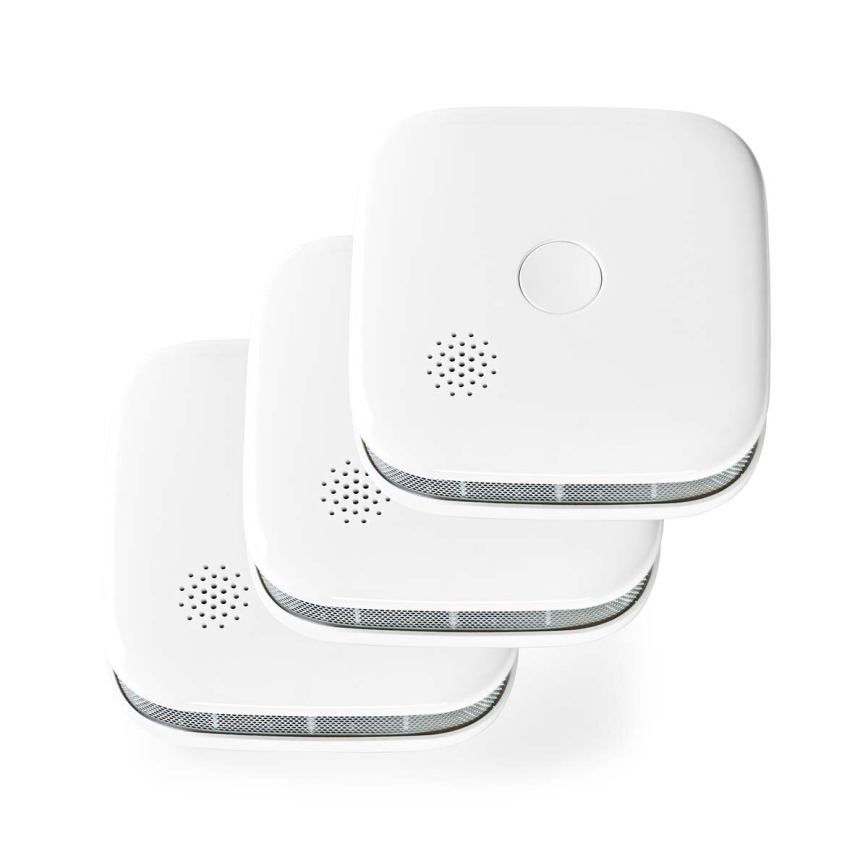CONJUNTO 3x Detetores de fumo SmartLife 3V/1xCR123A Wi-Fi Tuya