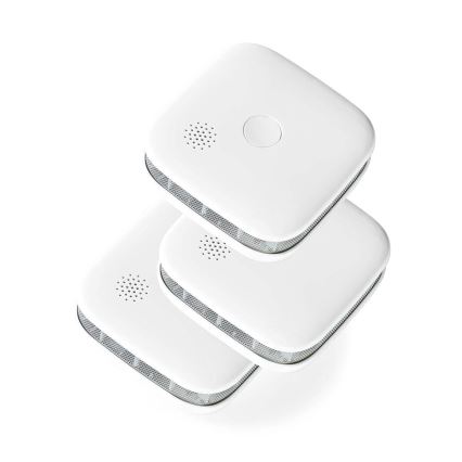 CONJUNTO 3x Detetores de fumo SmartLife 3V/1xCR123A Wi-Fi Tuya