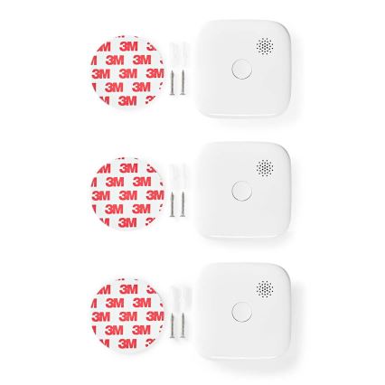 CONJUNTO 3x Detetores de fumo SmartLife 3V/1xCR123A Wi-Fi Tuya