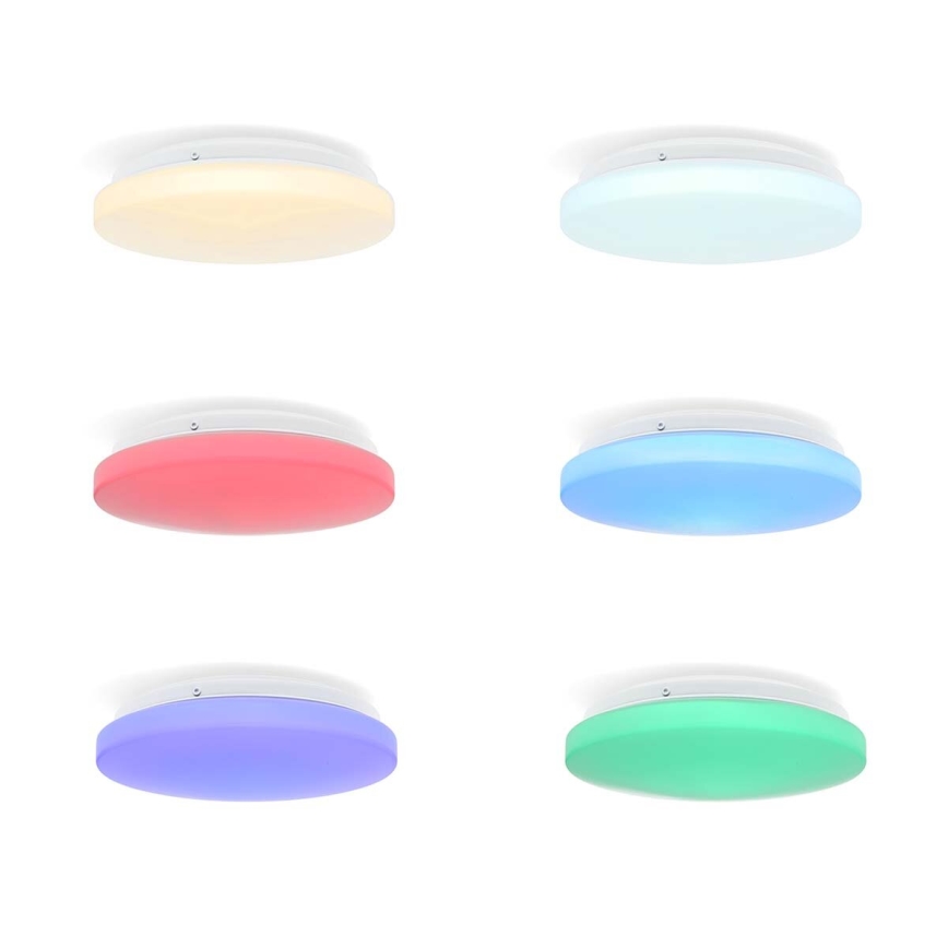 Iluminação de teto LED RGBW para casa de banho com regulação SmartLife LED/18W/230V 2700-6500K IP44 Wi-Fi Tuya
