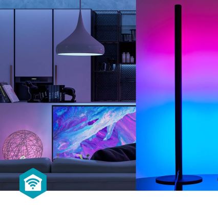 Nedis WIFILD10RGBW-CONJUNTO 2x Candeeiros de mesa LED RGBIC com regulação LED/36W/230V 2700-6500K + comando
