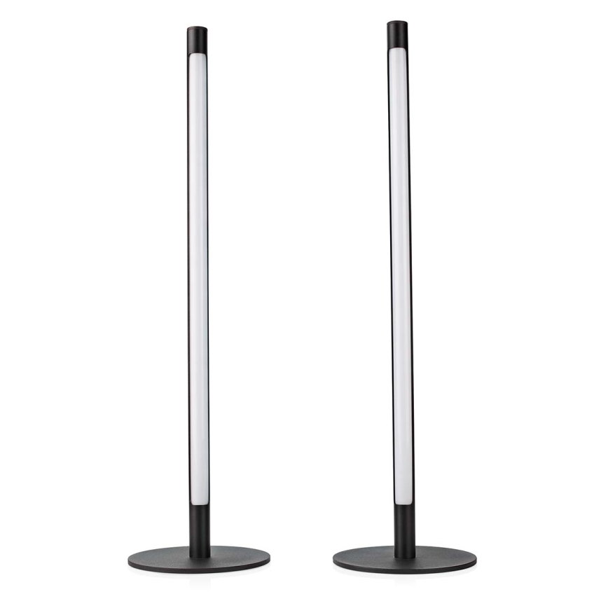 Nedis WIFILD10RGBW-CONJUNTO 2x Candeeiros de mesa LED RGBIC com regulação LED/36W/230V 2700-6500K + comando