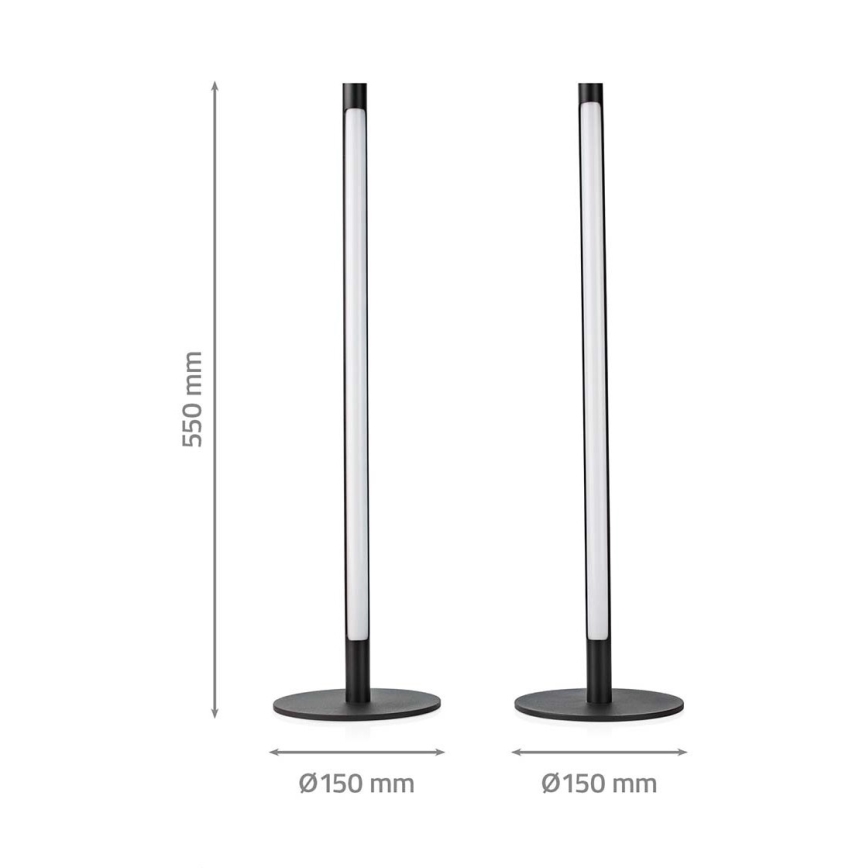 Nedis WIFILD10RGBW-CONJUNTO 2x Candeeiros de mesa LED RGBIC com regulação LED/36W/230V 2700-6500K + comando