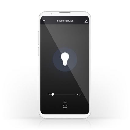 LED Lâmpada inteligente regulável G125 E27/5W/230V