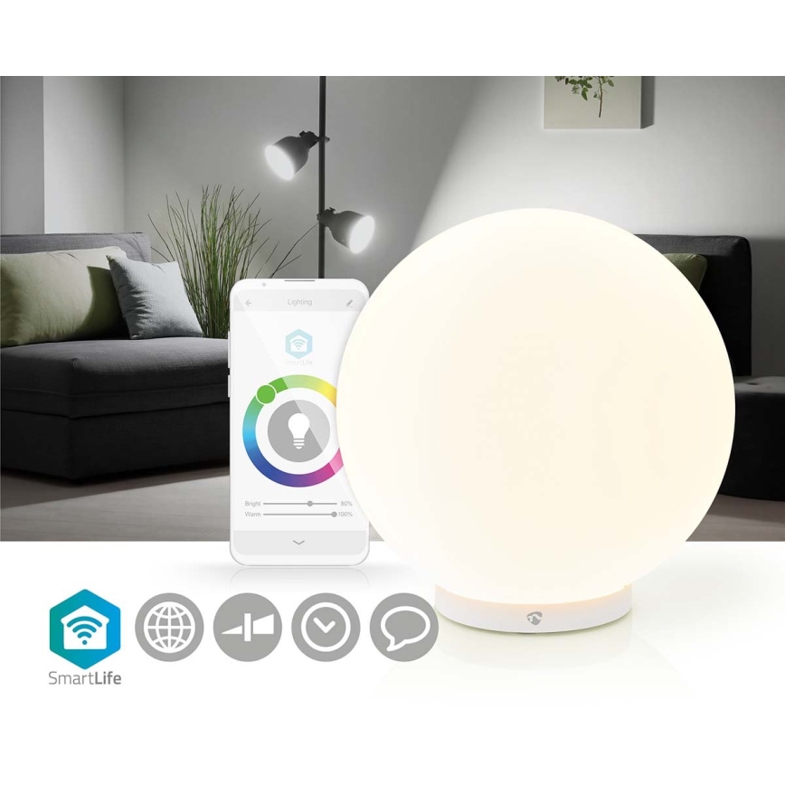 Candeeiro de mesa LED RGBW com regulação SmartLife LED/5W/5V Wi-Fi