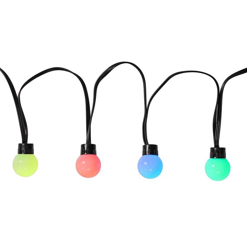 Corrente decorativa LED RGB 48xLED 13,8m IP65 Wi-Fi Tuya