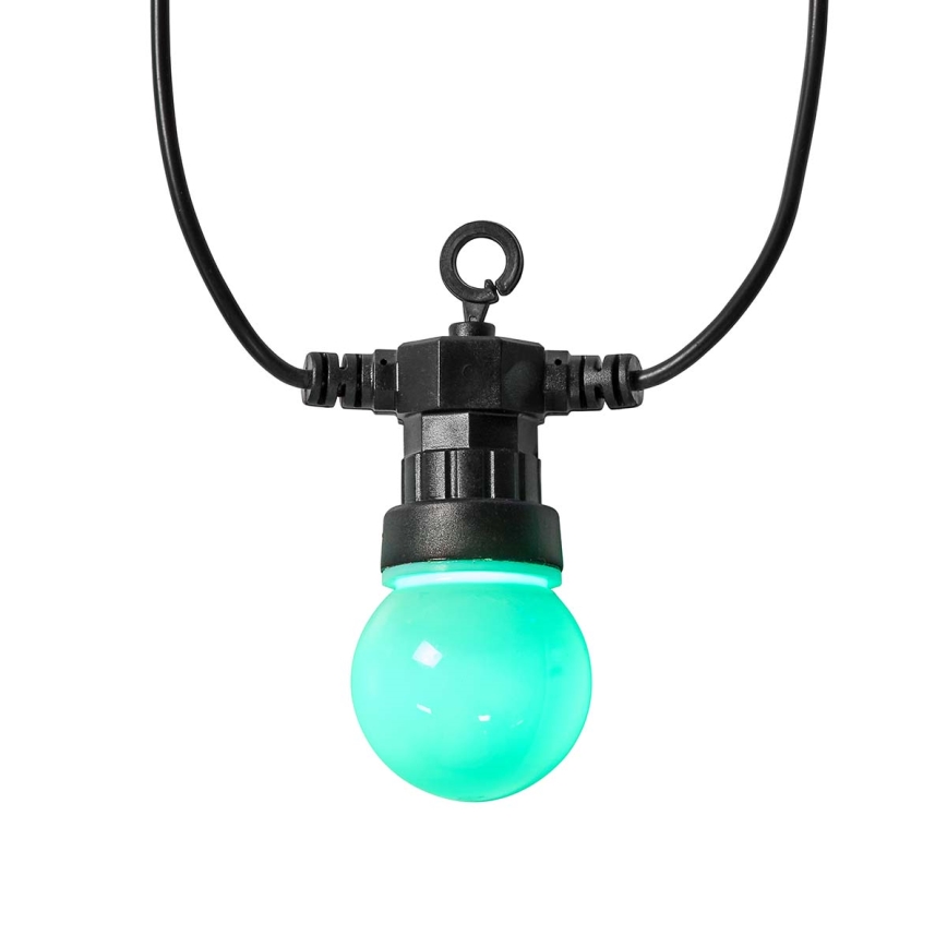 Corrente decorativa exterior LED RGB 20xLED/8 funções 13m IP65 Wi-Fi Tuya