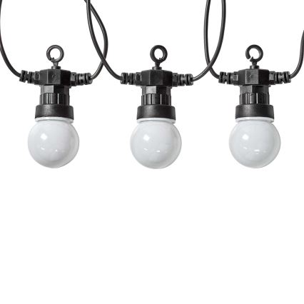 Corrente decorativa exterior LED RGB 20xLED/8 funções 13m IP65 Wi-Fi Tuya