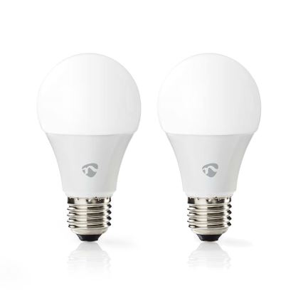 CONJUNTO 2x Lâmpada LED RGBW com regulação SmartLife E27/9W/230V Wi-Fi 2700-6500K