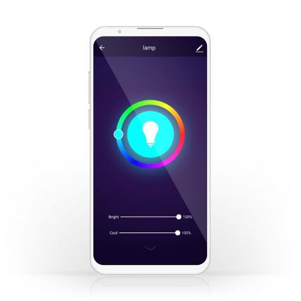 CONJUNTO 2x Lâmpada LED RGBW com regulação SmartLife E27/9W/230V Wi-Fi 2700-6500K