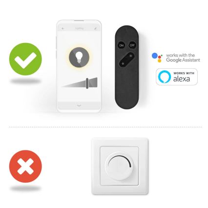 CONJUNTO 2x Lâmpada LED RGBW com regulação SmartLife E27/9W/230V Wi-Fi 2700-6500K