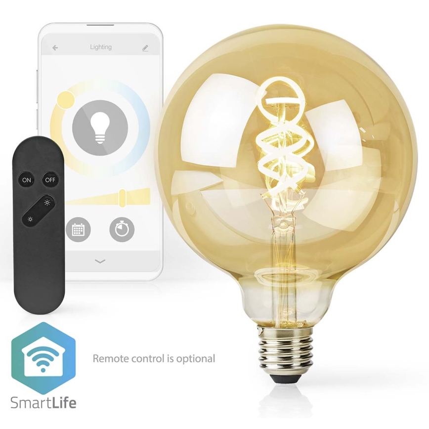 Lâmpada LED com regulação E27/4,9W/230V Wi-Fi 1800-6500K