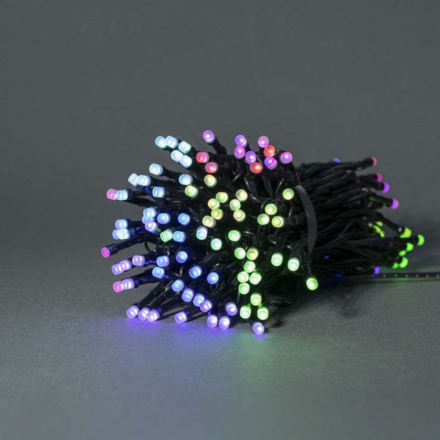 Corrente de Natal LED RGB 168xLED/8 funções 23m IP44 Wi-Fi Tuya