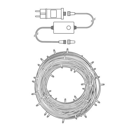 Corrente de Natal LED 50xLED/8 funções 10m IP65 Wi-Fi Tuya
