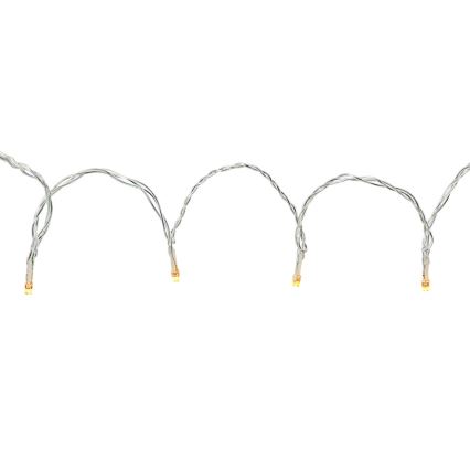 Cortina exterior de Natal LED 200xLED/8 funções 6m IP65 Wi-Fi Tuya branco quente