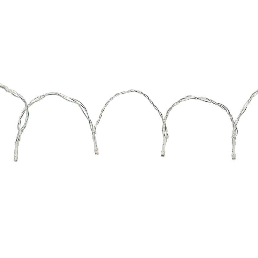 Cortina exterior de Natal LED 200xLED/8 funções 6m IP65 Wi-Fi Tuya branco quente