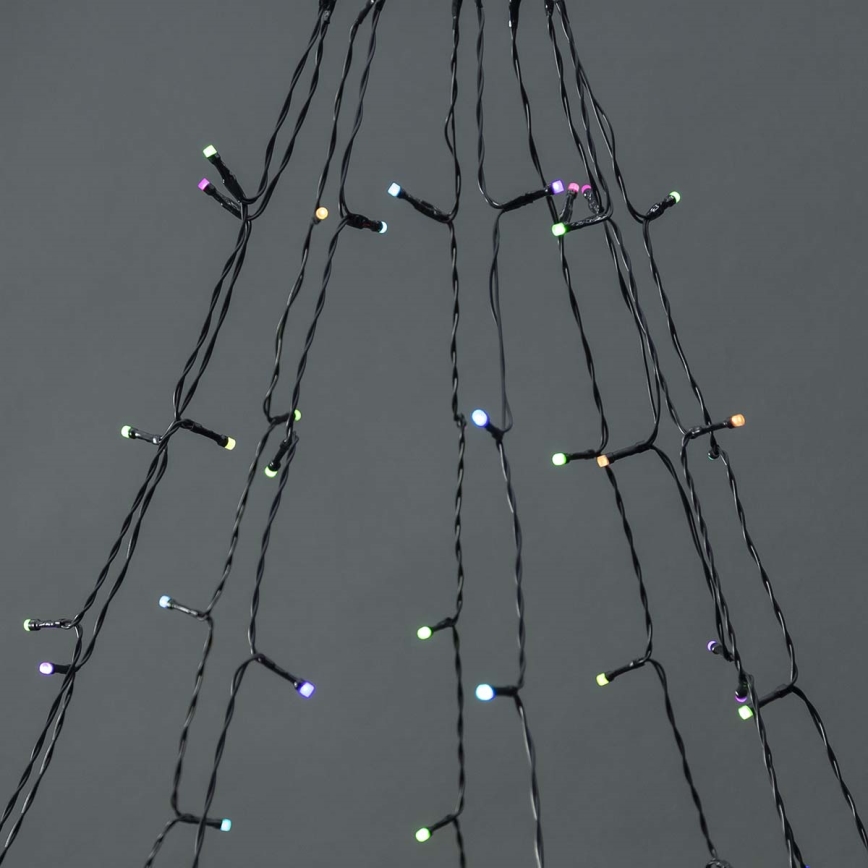 Cortina exterior de Natal LED 200xLED/8 funções 10x2m IP65 Wi-Fi Tuya branco quente a frio