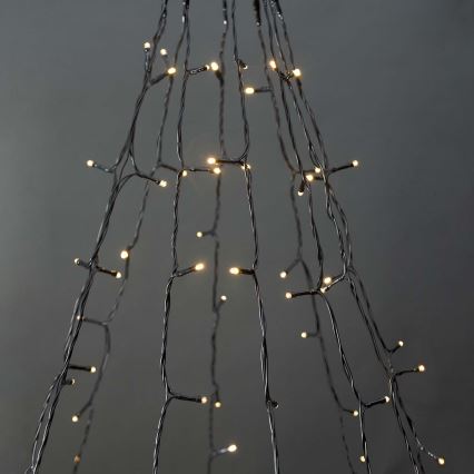 Cortina exterior de Natal LED 200xLED/8 funções 5x7m IP65 Wi-Fi Tuya