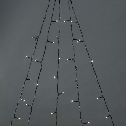 Cortina exterior de Natal LED 200xLED/8 funções 5x7m IP65 Wi-Fi Tuya