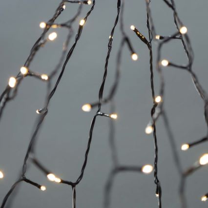 Cortina exterior de Natal LED 200xLED/8 funções 5x7m IP65 Wi-Fi Tuya