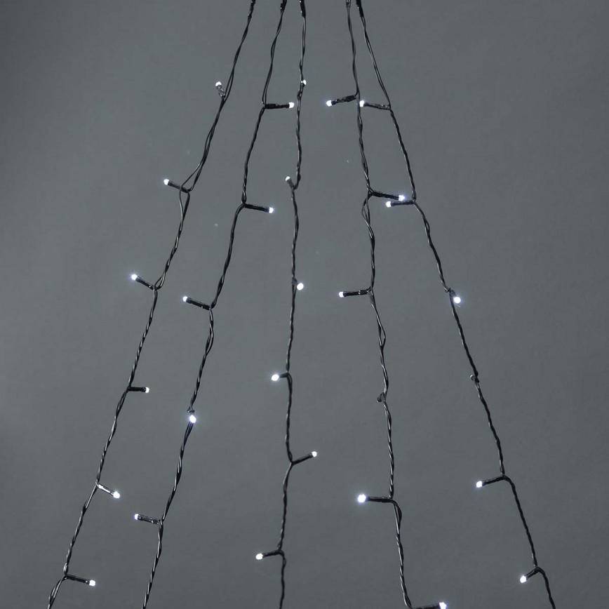Cortina exterior de Natal LED 200xLED/8 funções 5x7m IP65 Wi-Fi Tuya branco quente a frio