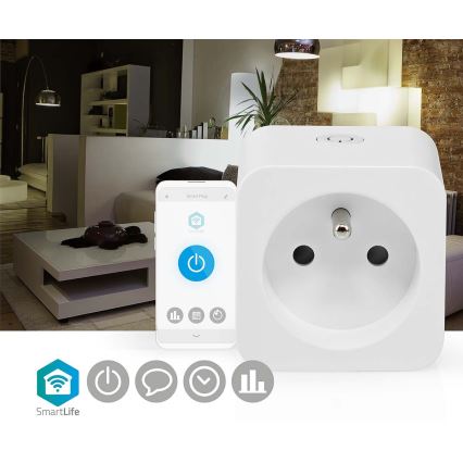 Tomada inteligente 3680W/230V/ Type E/16A Wi-Fi