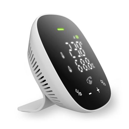 Monitor inteligente para a qualidade do ar com ecrã LED SmartLife Wi-Fi
