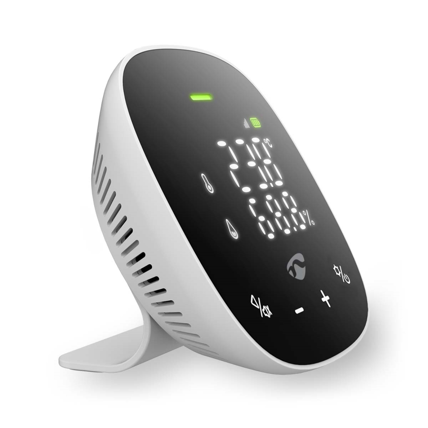 Monitor inteligente para a qualidade do ar com ecrã LED SmartLife Wi-Fi