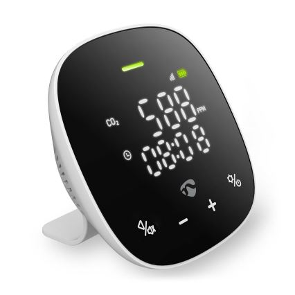 Monitor inteligente para a qualidade do ar com ecrã LED SmartLife Wi-Fi