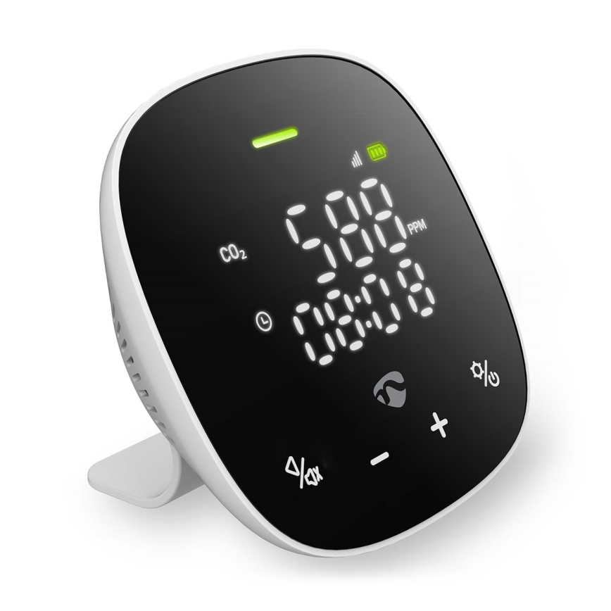 Monitor inteligente para a qualidade do ar com ecrã LED SmartLife Wi-Fi