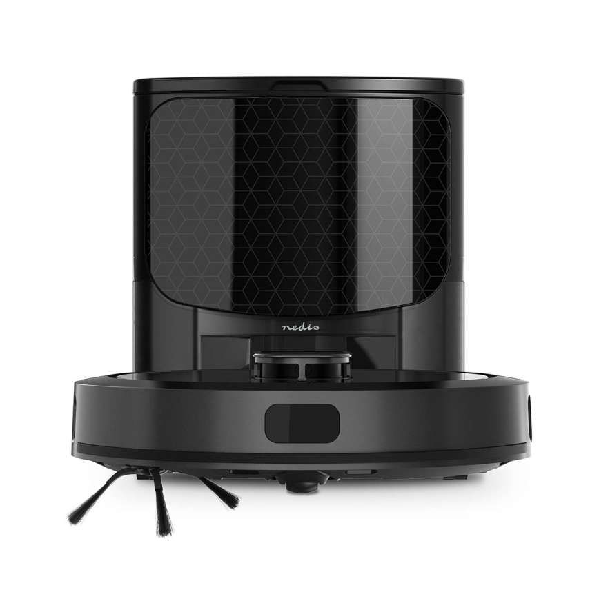 Aspirador robô inteligente com mopa SmartLife Wi-Fi Tuya preto + comando