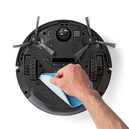 Aspirador robô inteligente com mopa 28W/2500 mAh Wi-Fi preto + comando
