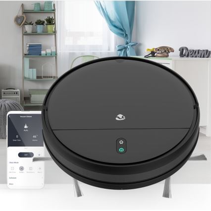 Aspirador robô inteligente com mopa 28W/2500 mAh Wi-Fi preto + comando