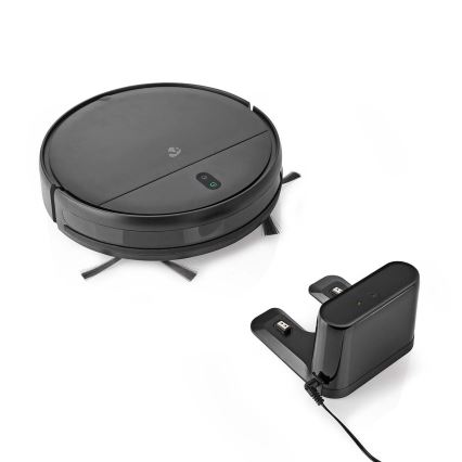 Aspirador robô inteligente com mopa 28W/2500 mAh Wi-Fi preto + comando