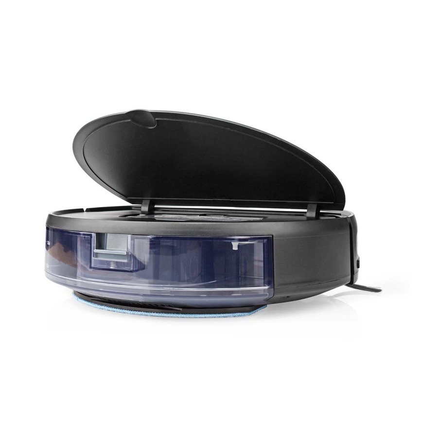 Aspirador robô inteligente com mopa 28W/2500 mAh Wi-Fi preto + comando