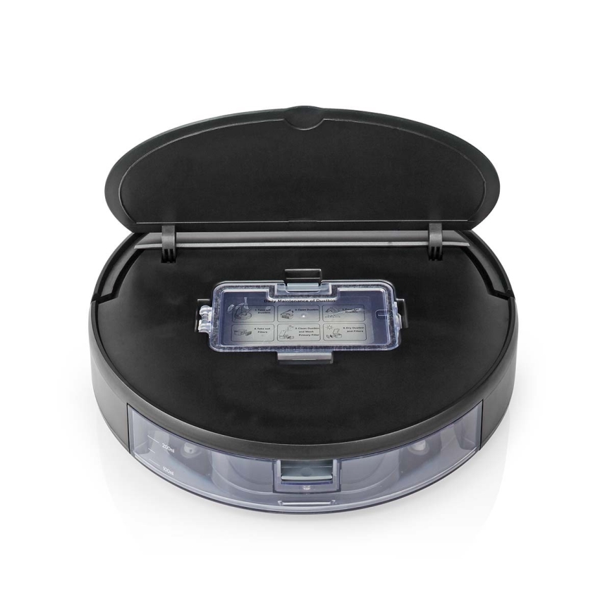Aspirador robô inteligente com mopa 28W/2500 mAh Wi-Fi preto + comando
