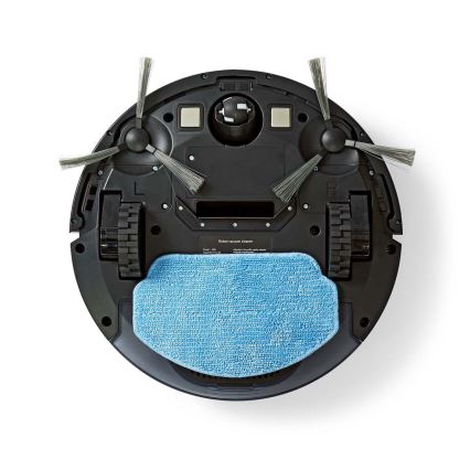 Aspirador robô inteligente com mopa 28W/2500 mAh Wi-Fi preto + comando