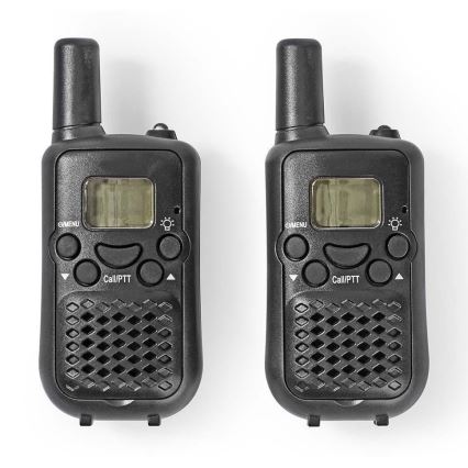 CONJUNTO 2x Walkie-talkie com iluminação LED 3xAAA alcance 5 km