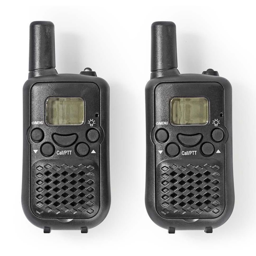 CONJUNTO 2x Walkie-talkie com iluminação LED 3xAAA alcance 5 km