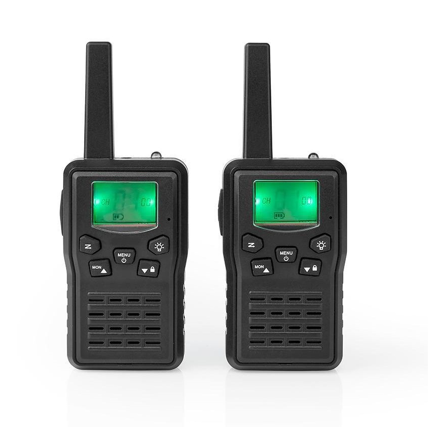 CONJUNTO 2x Walkie-talkie recarregável com iluminação LED 1300 mAh alcance 10 km
