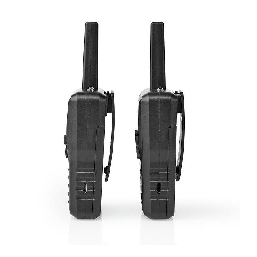 CONJUNTO 2x Walkie-talkie recarregável com iluminação LED 1300 mAh alcance 10 km