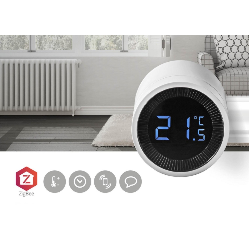 Controlo de radiador inteligente LED ZigBee 2xAA