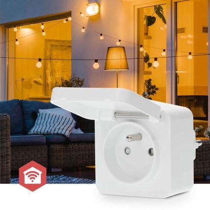 Tomada inteligente Smartlife 3680W/230V/ Type E/16A Wi-Fi Tuya IP44
