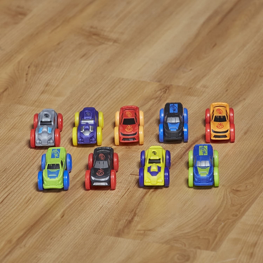 Nerf - Pistola infantil Nitro MotoFury Rapid Rally + 9 carros
