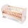 New Classic Toys - Cama de madeira para bonecas rosa