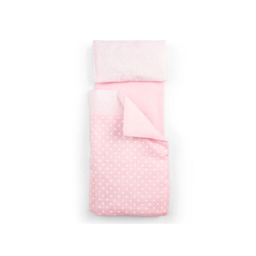 New Classic Toys - Cama de madeira para bonecas rosa