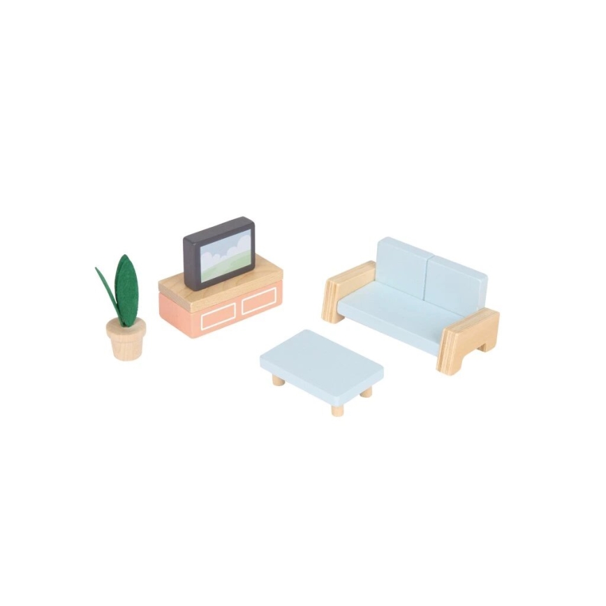 New Classic Toys - Casa de bonecas de madeira vermelho
