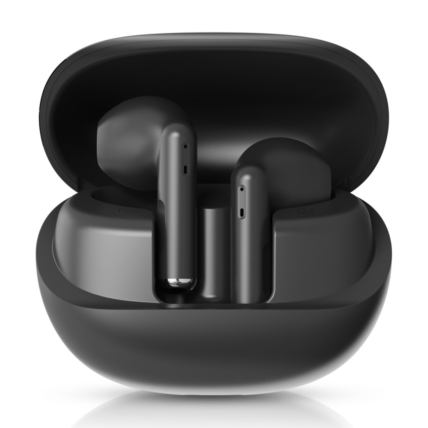 Niceboy Beans 4 - Auriculares sem fios 300 mAh + 2x 35 mAh IPX4 preto