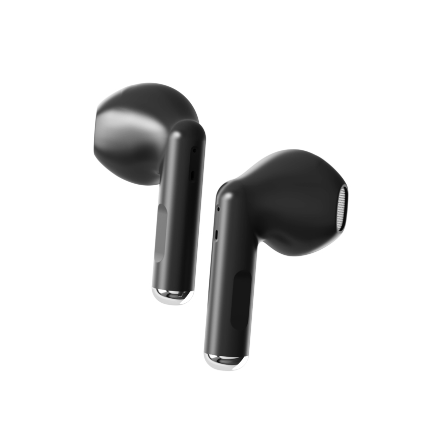 Niceboy Beans 4 - Auriculares sem fios 300 mAh + 2x 35 mAh IPX4 preto